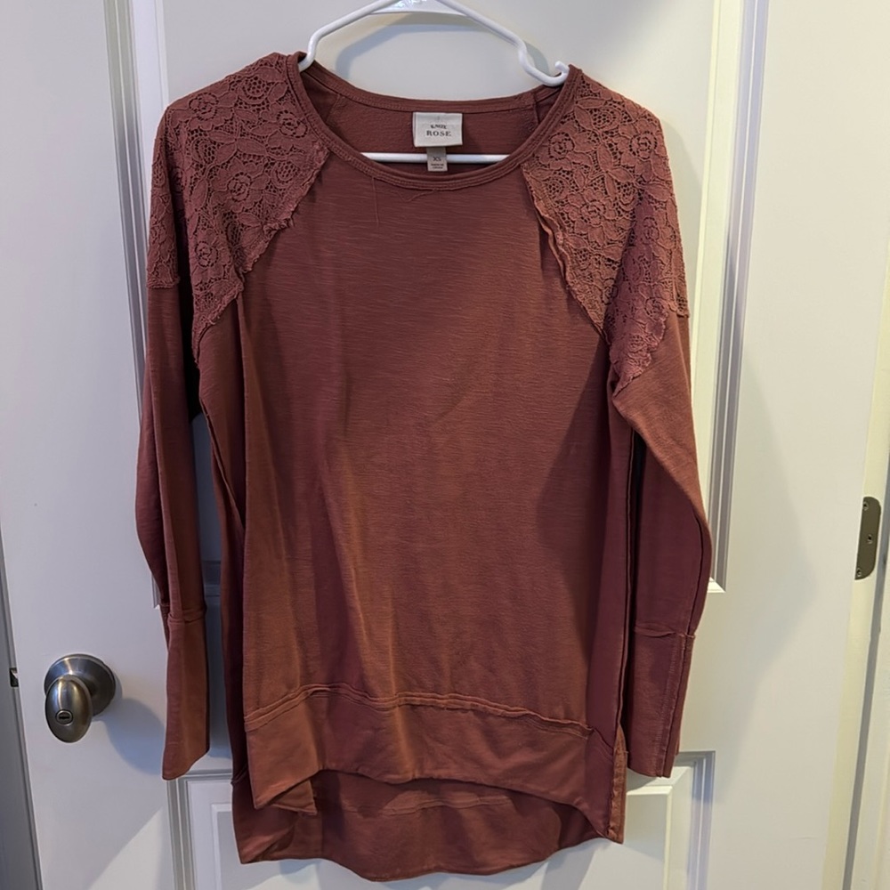 Knox Rose Dusty Pink Oversized Blouse